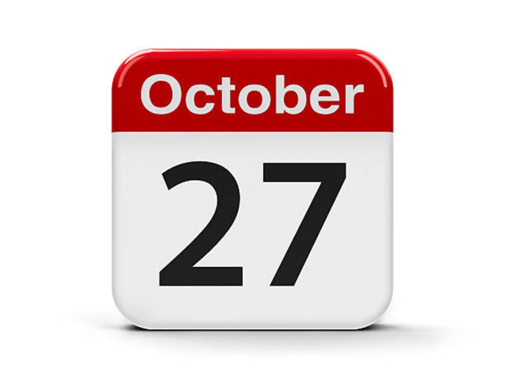 How Many Days Until October 27?