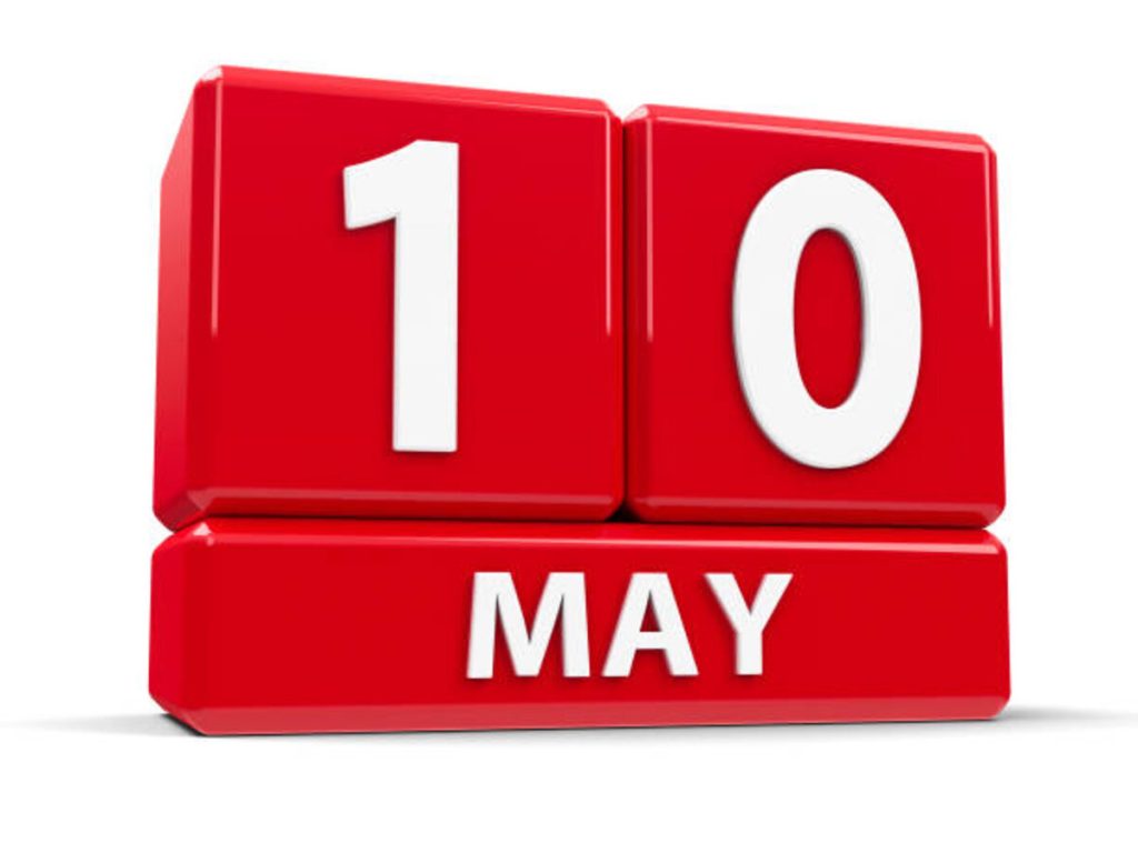 How Many Days Until May 10?